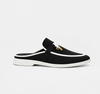 Black Suede Men's Mule Loafer