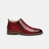 Cherry Red Brogue Ankle Boot