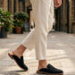 Vonta Black Suede Men's Mule Loafers